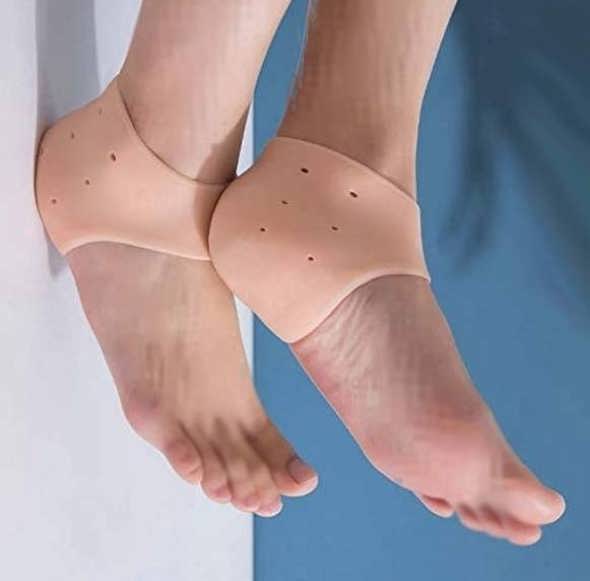 جوراب محافظ پاشنه پا سیلیکونی پد درمان درد کف پا+توضیحات و نحوه نگهداری