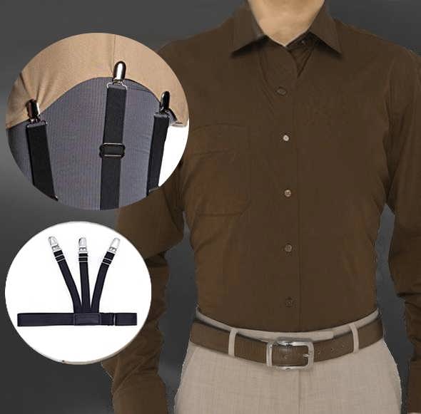 گیره نگهدارنده پیراهن مردانه در شلوار+نحوه بستن کش ساسبند هولدر لباس