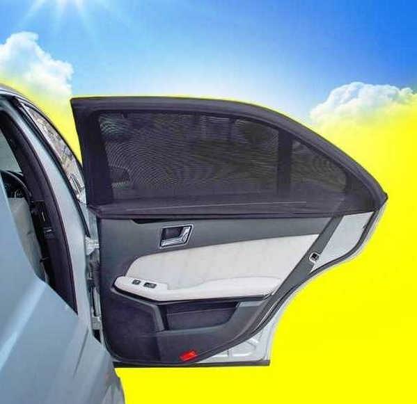 آفتابگیر شیشه بغل ماشین بهترین توری آفتابگیر و بادگیر پنجره خودرو 4 عددی