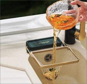 استند تفاله گیر روی سینک LUXURY