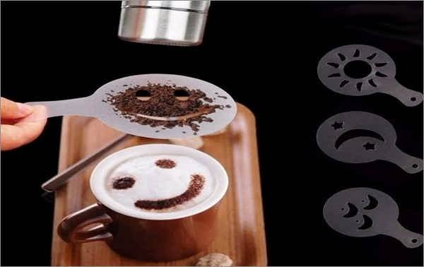  خرید قمیت شابلون طراحی روی قهوه نسکافه چای نوشیدنی