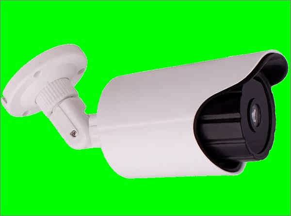 ماکت دوربین مدار بسته سفید بدون باتری و لامپ ساده