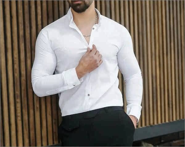 پیراهن سفید مردانه کیوت