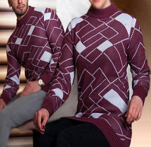 ست بافتنی زنانه و مردانه طرح زوج couple set - تصویر 3